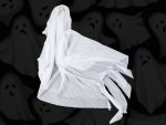 Verk 26138 Halloweenska dekorácia v tvare ducha 65 cm