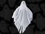 Verk 26138 Halloweenska dekorácia v tvare ducha 65 cm