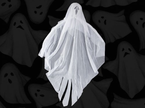 Verk 26138 Halloweenska dekorácia v tvare ducha 65 cm