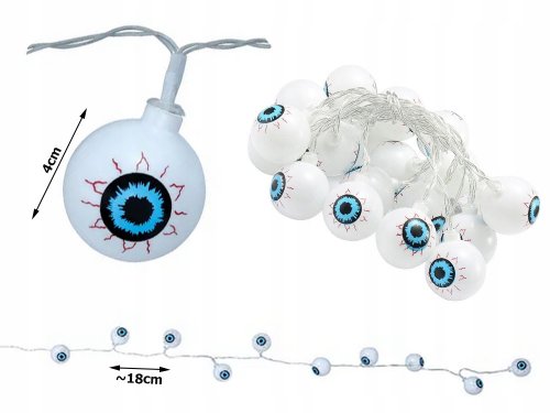 Verk 26152 Závesná LED svetielka na Halloween oči