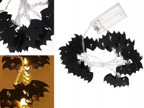 Verk 26155 Závesné LED svetielka na Halloween, netopier