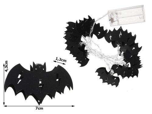 Verk 26155 Závesné LED svetielka na Halloween, netopier