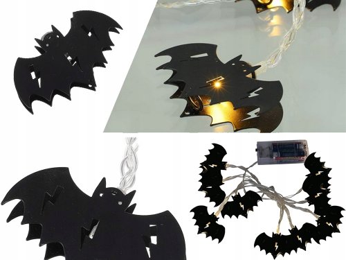 Verk 26155 Závesné LED svetielka na Halloween, netopier