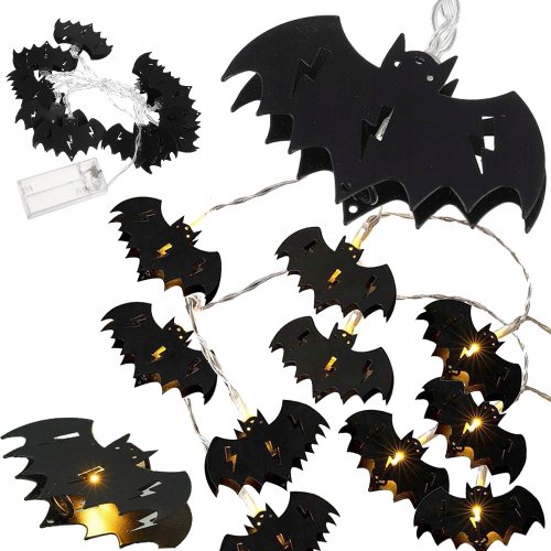 Verk 26155 Závesné LED svetielka na Halloween, netopier