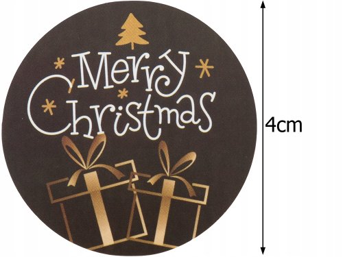 Verk 26180 Vianočné nálepky okrúhle 500 ks