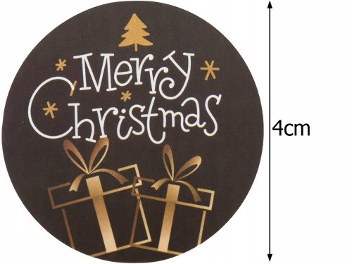 Verk 26180 Vánoční nálepky kulaté 500 ks