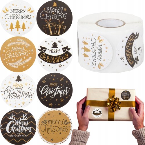 Verk 26180 Vianočné nálepky okrúhle 500 ks