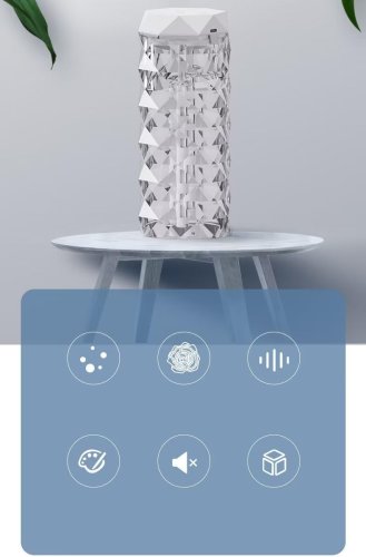 Verk 24543 Multifunkční zvlhčovač vzduchu, křišťálová lampa, 1000 ml