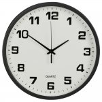 Verk 27068 Nástenné hodiny analógové 25 cm čierne