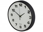 Verk 27068 Nástěnné hodiny analogové 25 cm černé