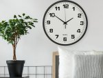 Verk 27068 Nástenné hodiny analógové 25 cm čierne
