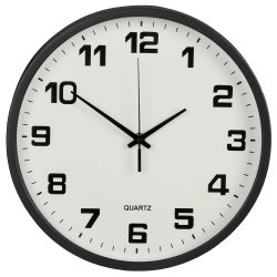 Verk 27068 Nástenné hodiny analógové 25 cm čierne
