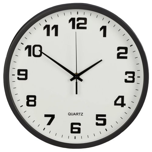 Verk 27068 Nástenné hodiny analógové 25 cm čierne