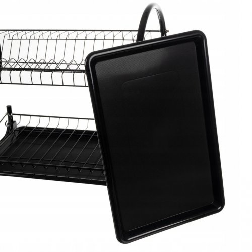 Ruhhy 24634 Poschodový odkvapkávač na riad čierny