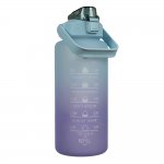 Trizand 24496 Motivačná fľaša na vodu 2000 ml, fialovomodrá