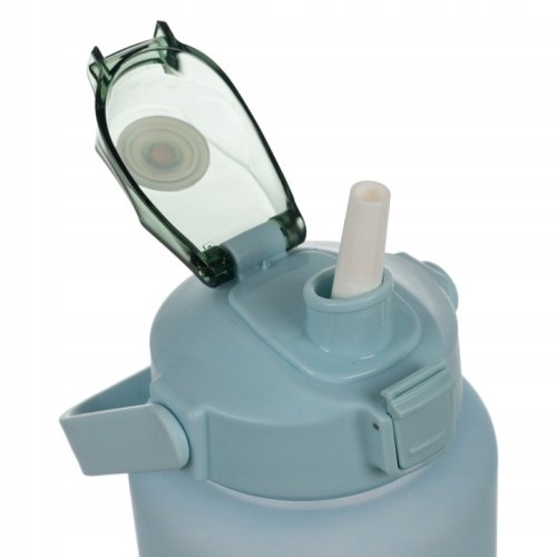 Trizand 24496 Motivačná fľaša na vodu 2000 ml, fialovomodrá