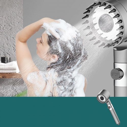 APT DA278 Úsporná masážna sprchová hlavica, chróm