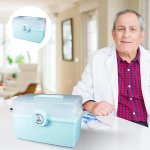 APT DA270 Organizér na lieky 34 x 22,5 x 19 cm, modrý