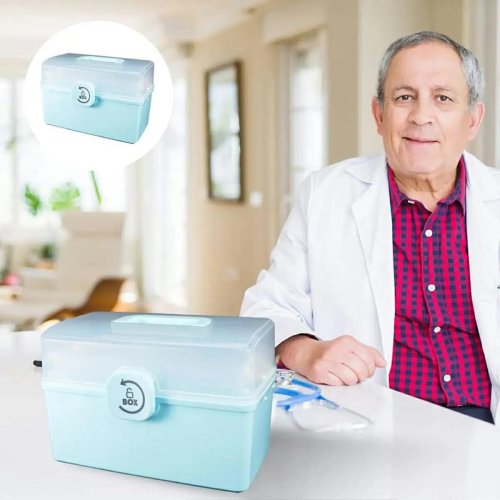 APT DA270 Organizér na lieky 34 x 22,5 x 19 cm, modrý