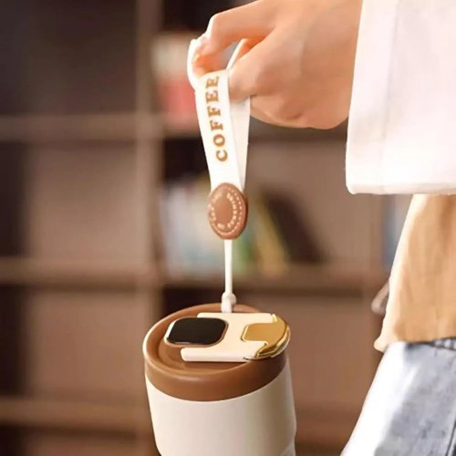AFF 4211 Termohrnček LCD Coffee 450 ml, biela