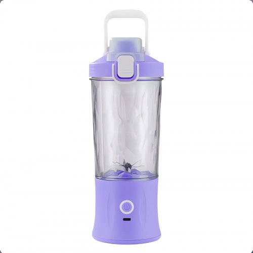 Verk 07296 Láhev se Smoothie mixérem LED RGB, 600 ml fialová