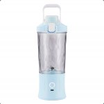 Verk 07296 Fľaša so Smoothie mixérom LED RGB, 600 ml svetlo modrá
