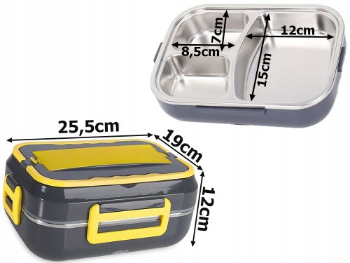 Verk 07233 Elektrický obědový box 40W, 900 ml, černý