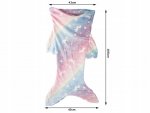 Verk 24549 Svietiaca deka morská panna 105 x 42 cm dúhová