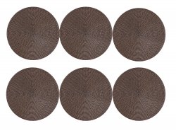 Verk 27105 Prostírání na stůl 38 cm, 6 ks hnědé
