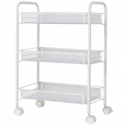 APT AG952A Regál na kolieskach 64 x 44 x 26 cm biela