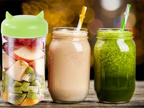 Verk 07267 Prenosný smoothie mixér 380 ml fialový