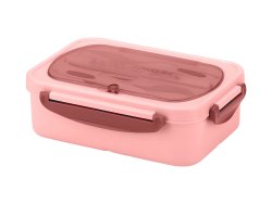 Verk 07270 Svačinový box s příborem 1000 ml, růžový
