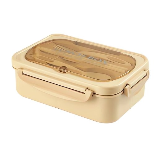 Verk 07270 Svačinový box s příborem 1000 ml, růžový