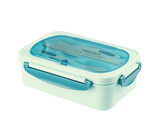 Verk 07270 Svačinový box s příborem 1000 ml, růžový