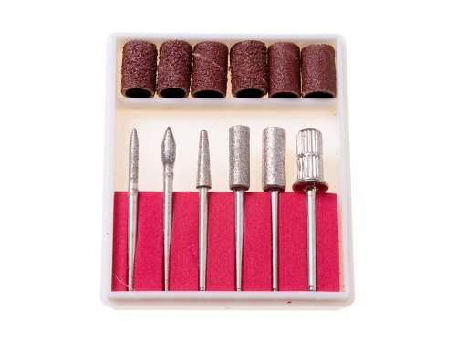 Verk 24499 Bruska na nehty s nástavci, bílá