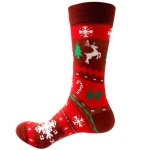 APT BQ92A Vianočné ponožky veľ. 37 - 44 červené