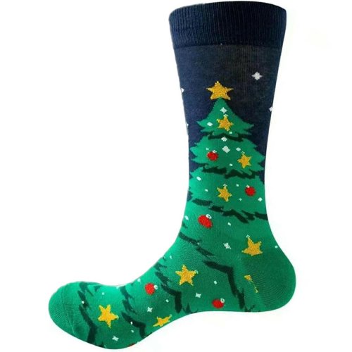 APT BQ92 Vánoční ponožky vel. 37 - 44 zelené