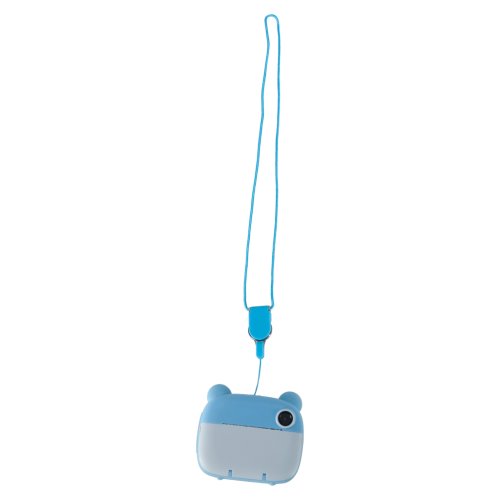 KIK KX3573 Detský inštantný fotoaparát s termotlačiarňou, 32 GB, medveď, modrá