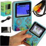 KIK KX3369 Retro herná konzola G5, 500 hier modrá