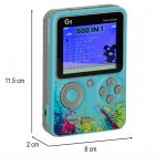 KIK KX3369 Retro herná konzola G5, 500 hier modrá
