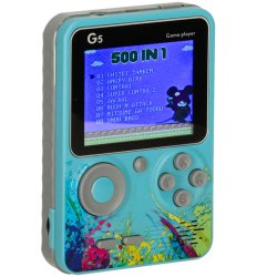 KIK KX3369 Retro herná konzola G5, 500 hier modrá