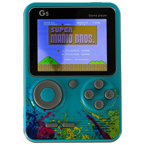 KIK KX3369 Retro herná konzola G5, 500 hier modrá