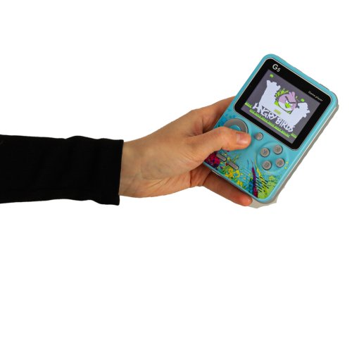 KIK KX3369 Retro herná konzola G5, 500 hier modrá