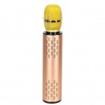 KIK KX3382 Karaoke Bluetooth mikrofón, 2000mAh zlatý