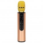 KIK KX3382 Karaoke Bluetooth mikrofón, 2000mAh zlatý