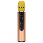 KIK KX3382 Karaoke Bluetooth mikrofón, 2000mAh zlatý