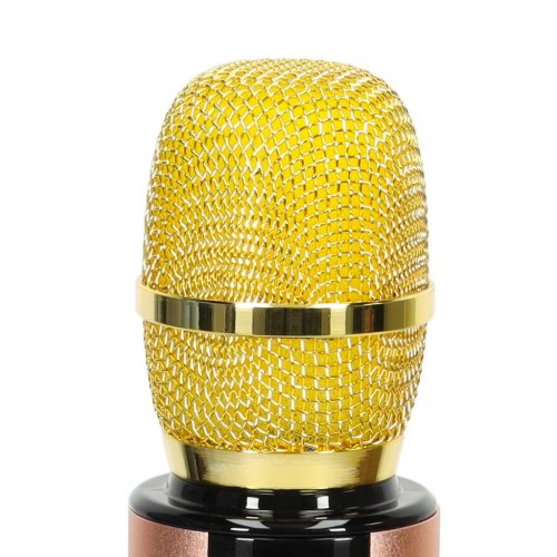 KIK KX3382 Karaoke Bluetooth mikrofón, 2000mAh zlatý