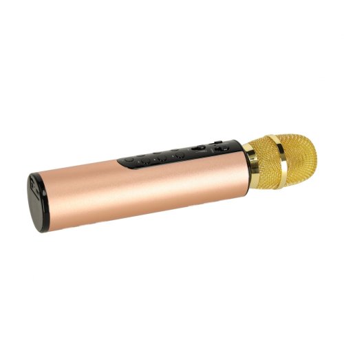 KIK KX3382 Karaoke Bluetooth mikrofón, 2000mAh zlatý