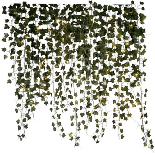 Gardlov 24538 Závěsný břečťan drobnolistý s osvětlením, umělý, 50 LED, 25 m