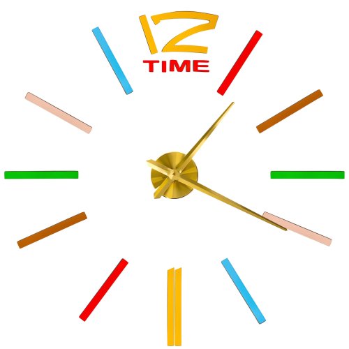 KIK KX3514 Designové nalepovací hodiny, 1 číslice, 100-120 cm